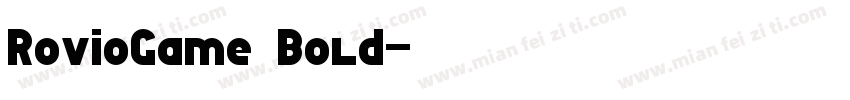 RovioGame Bold字体转换